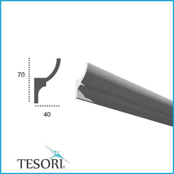 Молдинг полиуретановый гладкий серия F Tesori KF 701 Flexi Днепр
