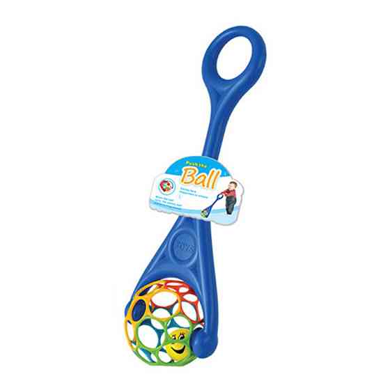 Детская каталка на палке 3201(Blue) шар с погремушкой, 61х19х14 см Винница