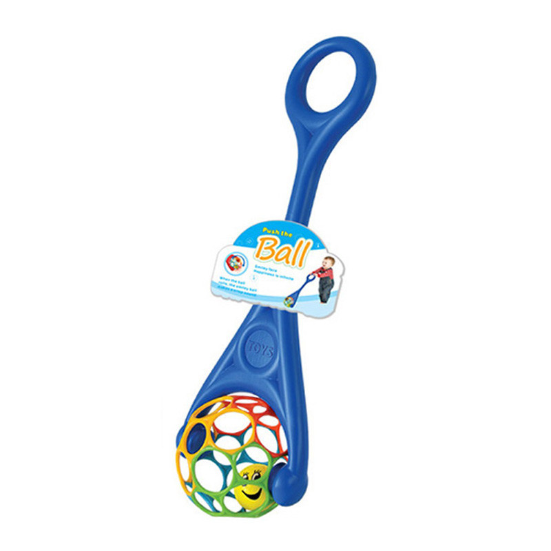 Детская каталка на палке 3201(Blue) шар с погремушкой, 61х19х14 см Винница - изображение 1