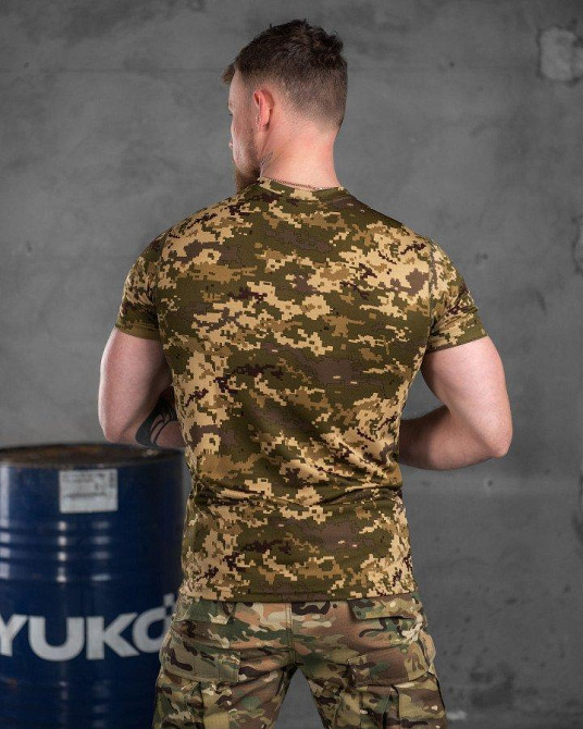 Футболка Военная Тактическая Потоотводящая Пиксель Одесса - изображение 5
