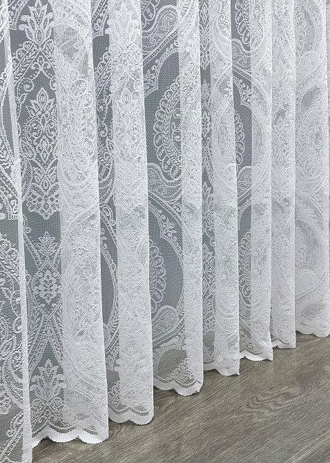 Тюль жакард колір білий 1982т Київ - фото 6