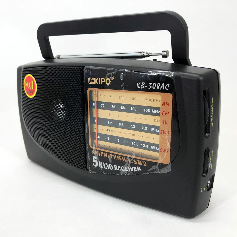 Всехвильовий радіоприймач з телескопічною антеною KIPO, Радіоприймач від 220 Всехвильовий HX-66 Львів - фото 3