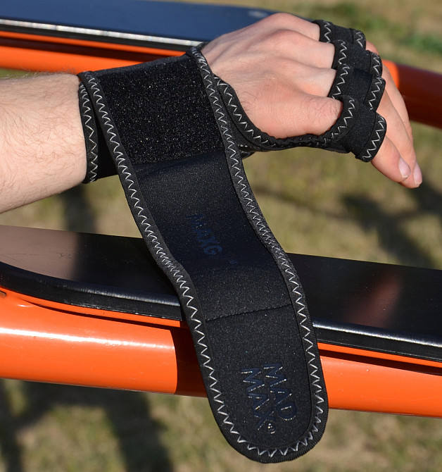 Рукавички для фітнесу MadMax MFG-303 MAXGRIP neoprene wraps Black/Grey L/XL Кам'янське - фото 8