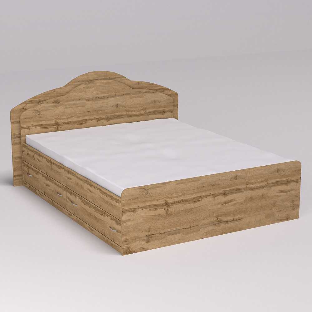 Кровать Диана двуспальная с 2-мя ящиками, Дуб Аппалачи, 2048х1610х1030 Львов - изображение 2