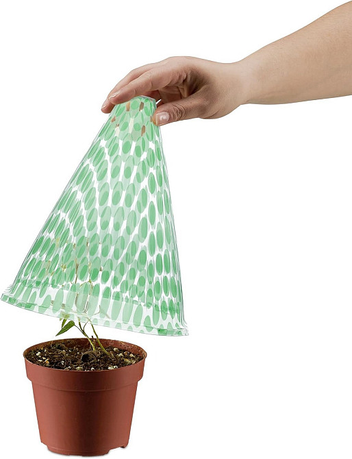 Набор конусов 5 шт,садовые пластиковые для сада и огорода защитные для рассады, зелени, цветов размер 19х22 см Каменец-Подольский - изображение 4