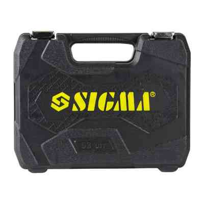 Набор инструментов Sigma насадок торцевых и бит 1/4" 53шт CrV (6003521) Винница
