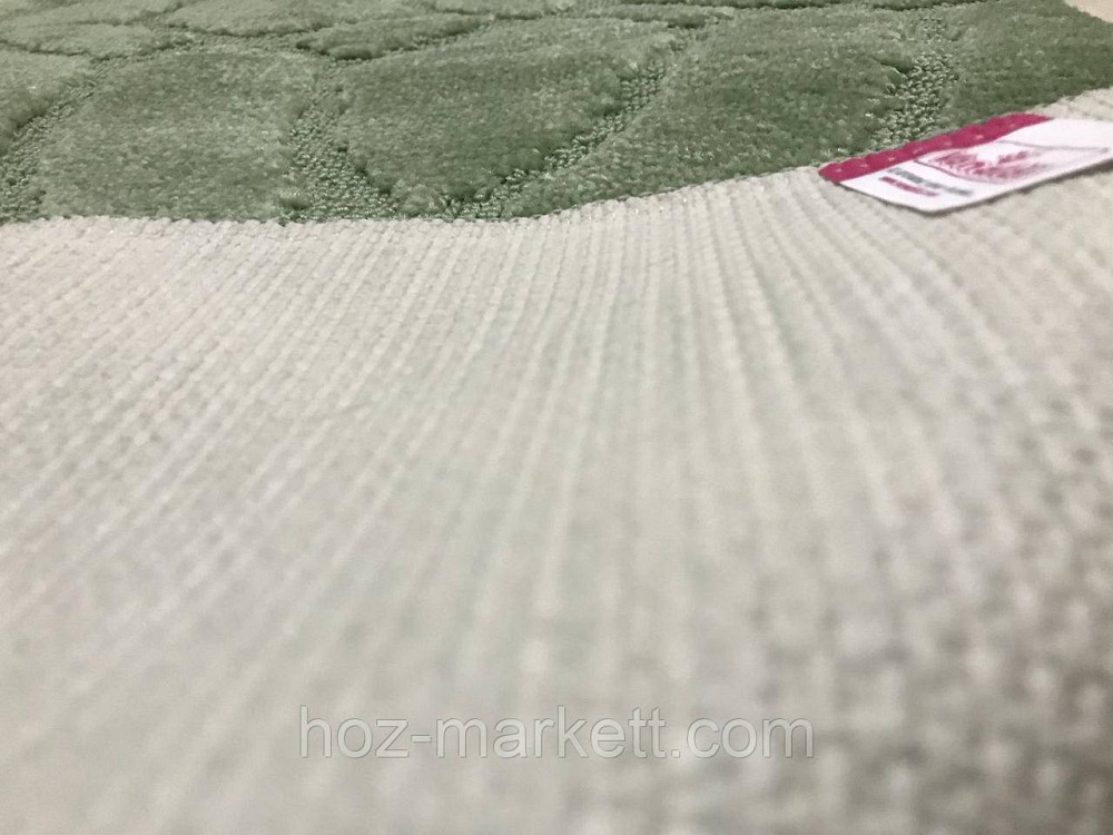 Набор ковриков для ванной зеленый 100 х 60 производство Турция Харьков - изображение 2