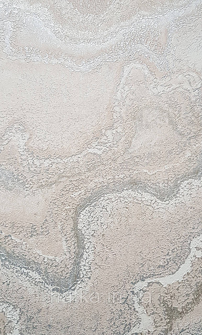 Обои виниловые на флизелине AS creation Della Natura 1.06Х10 абстракция волны бежевые серебристые белые Киев - изображение 2