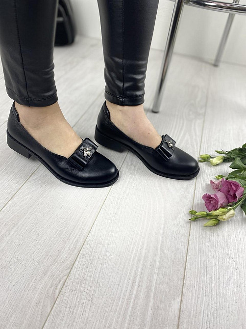 VIKTTORIO Туфлі жіночі VIKTTORIO АЙС чорні (весна-осінь, шкіра натуральна) (2697) Коломия - фото 5