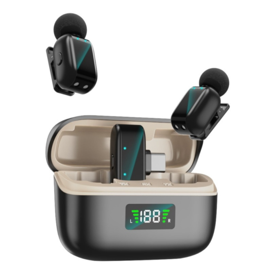 Мікрофони петличні, бездротові ONELEADER SX35 з шумозаглушенням, зарядним кейсом з підключенням Type-C для iPhone та Android Кам'янець-Подільський