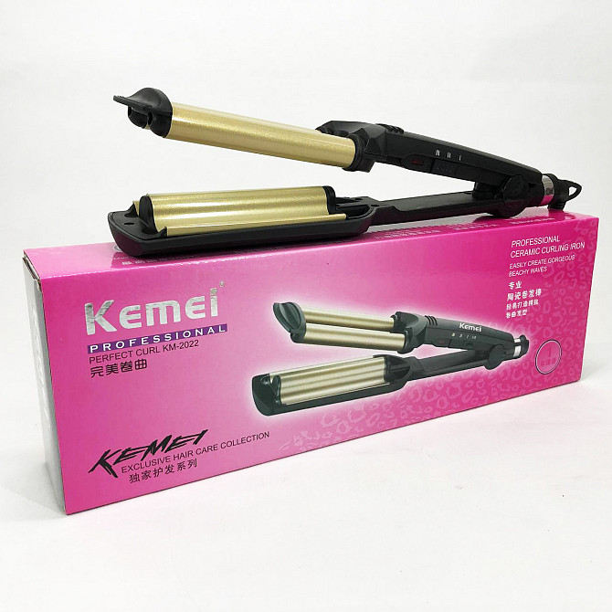 Многофункциональные плойки для волос Kemei, Щипцы плойка кудри для волос Плойки объема NT-72 Киев - изображение 3