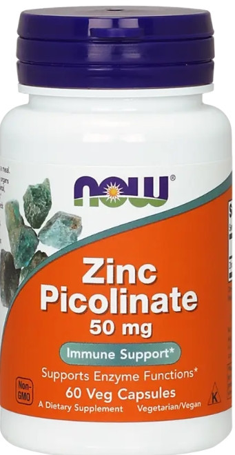 Піколінат цинку  Now Foods Zinc Picolinate 50 мг 60 капс Київ - фото 1