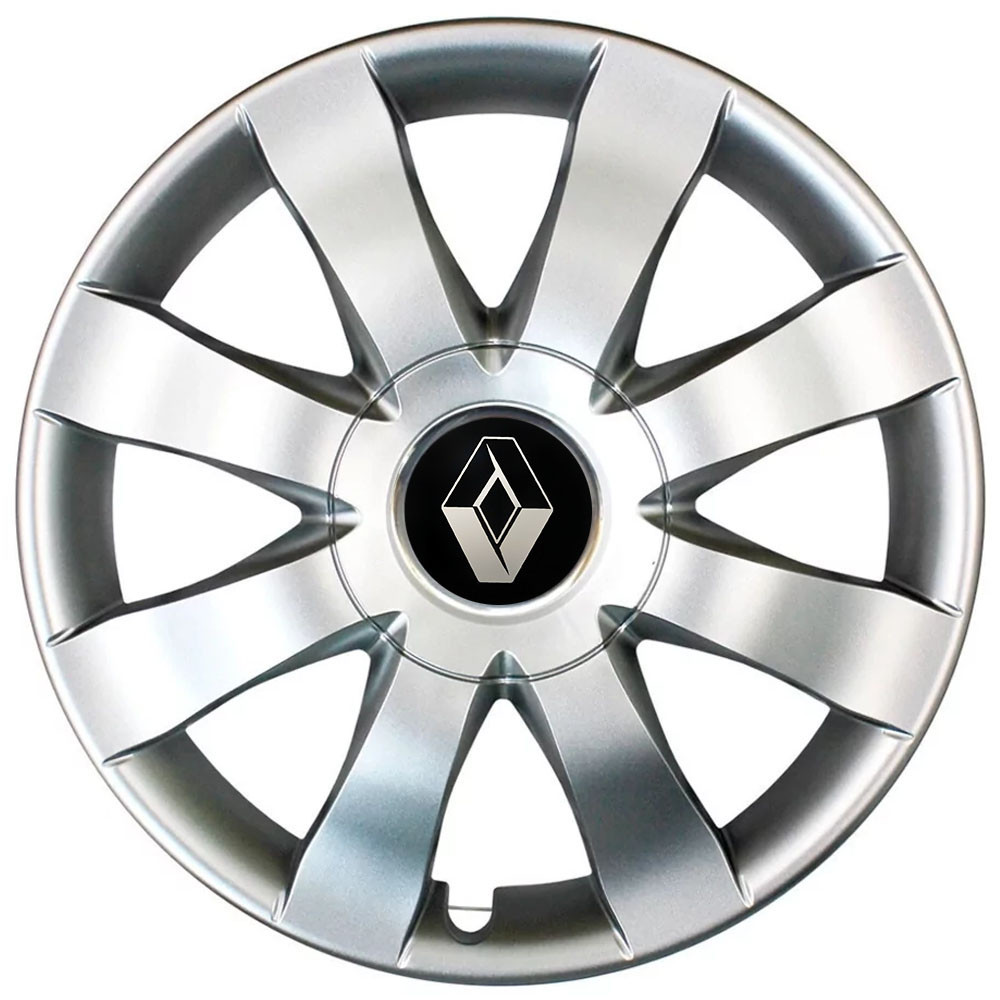 Автомобільні модельні ковпаки R15 Renault 323 4шт, SJS, сріблясті Київ - фото 1