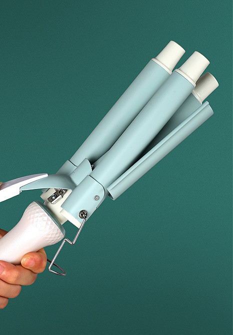 VGR Плойка для волосся потрійна з регулятором температури керамическая VGR HP-V-595 Коломия - фото 9