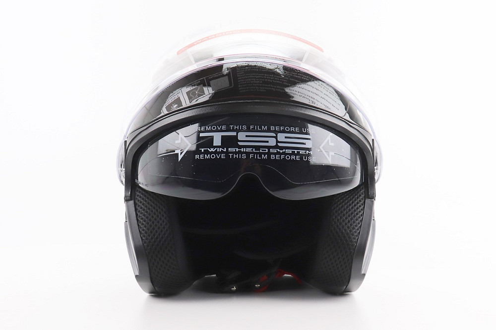 Шолом відкритий+відкидні окуляри BLD-708 S (55-56см), ЧОРНО-СИНІЙ "Bulldog" Киев - изображение 5