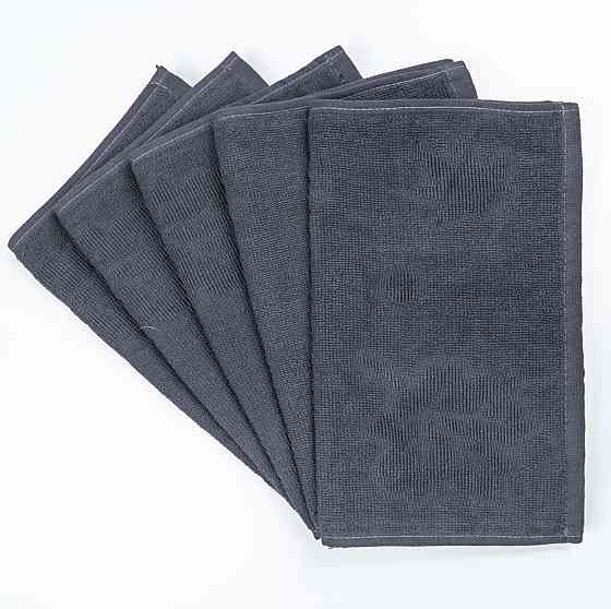 Кухонна жакардова серветка GM Textile 25х45 см 380 г/м2 (Сірий) Суми