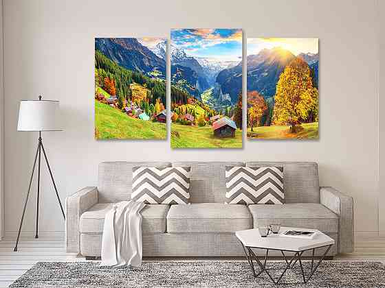 Модульная картина в гостиную / спальню    Гори    Art-705_3 70x130 см Киев