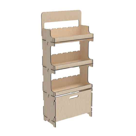 Стеллаж из фанеры EKOSTAR 640х300х1500 Киев