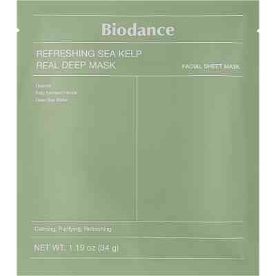 Маска для лица Biodance Refreshing Sea Kelp Real Deep Mask 34 г (8809937361473) Винница