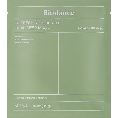 Маска для лица Biodance Refreshing Sea Kelp Real Deep Mask 34 г (8809937361473) Винница - изображение 1