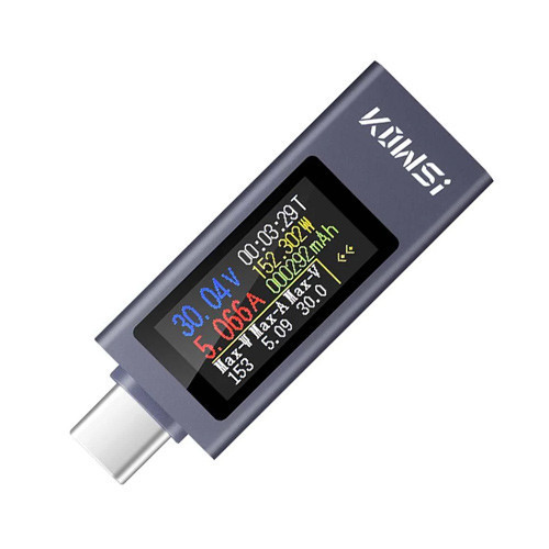 USB тестер KWS-2302C Type-C 4–30 В 0–12 А для измерения тока, напряжения, мощности и энергии Киев - изображение 1