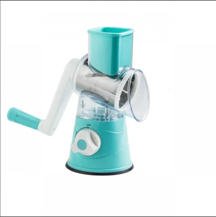 Овочерізка барабанна Tabletop Drum Grater Kitchen Master MINI 5333 з 3 насадками для овочів і сиру) Київ