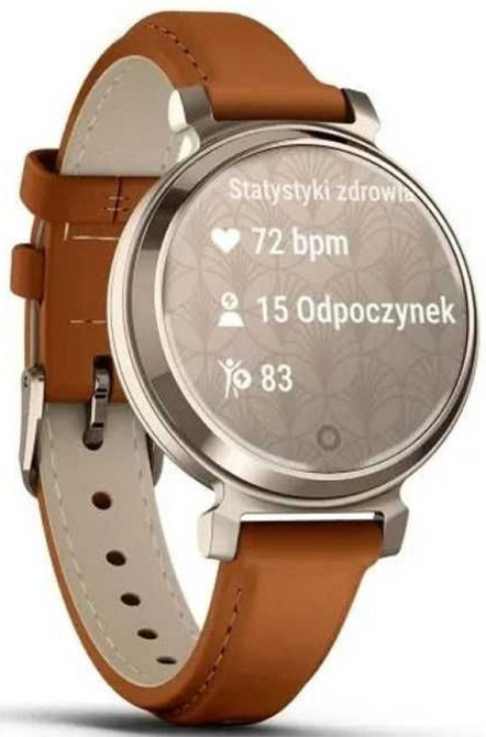 Часы: Garmin Lily 2 Classic Gream Gold With Tan Leather Band. Київ - фото 5