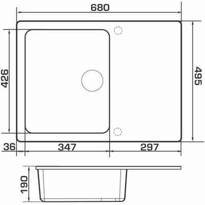 Мийка кухонна GRANADO SALAMANKA marron Вінниця