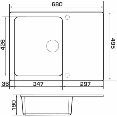 Мийка кухонна GRANADO SALAMANKA marron Вінниця - фото 6