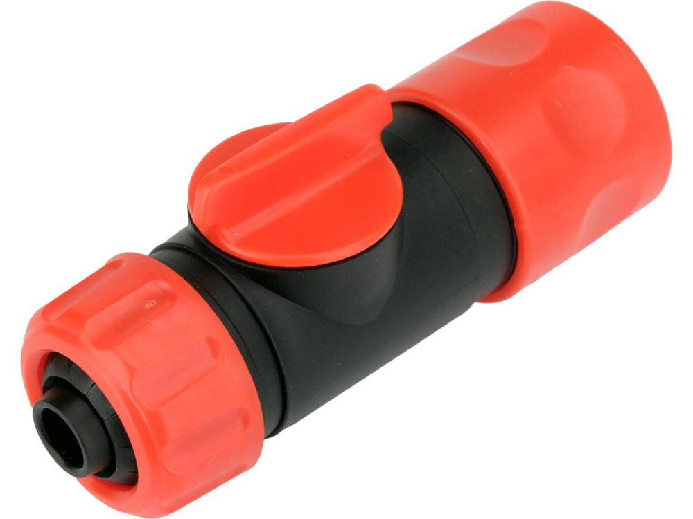 Муфта швидкоз'єднувальна з клапаном YATO для водяних шлангів Ø= 1/2" з ABS, PP матеріалів [12/120] Одеса - фото 1