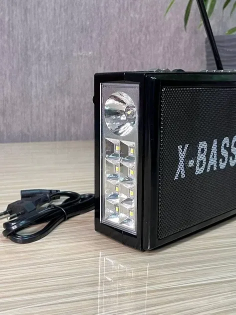 Радіоприймач Golon RX-177-LED з LED-підсвічуванням, FM/AM, портативний, акумуляторний Одеса - фото 9