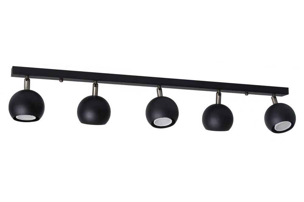 Світильник на планці з поворотними плафонами Е27-5 Core NL 11151-5 BK Київ - фото 2