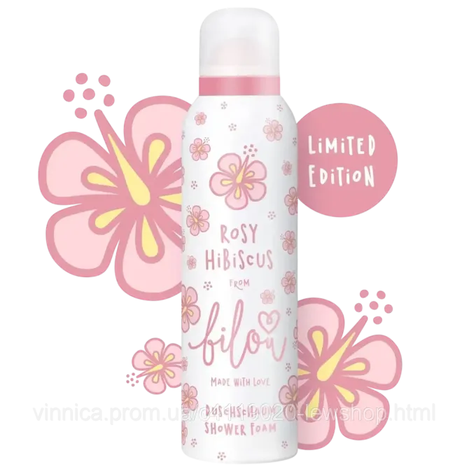 Пінка для душу Bilou Rosy Hibiscus 200 мл Чернівці - фото 1