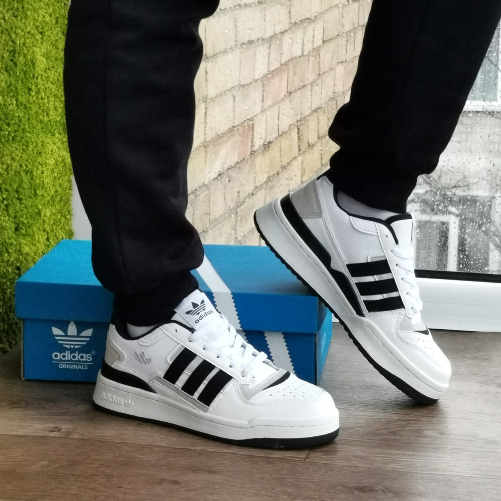 Кроссовки Adidas Мужские Белые Кожаные Адидас (размеры: 43,44) 97-1 Днепр - изображение 10