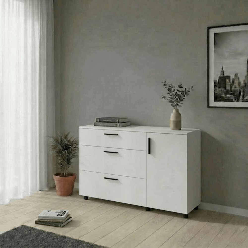 Комод Doros Торн Білий 3Ш/1Д 135х51.6х80 (DRS-012104) Львів - фото 3