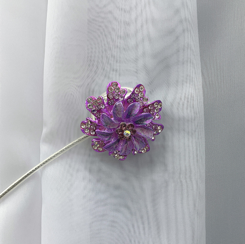 Магніти для штор та гардин "Flowers" набір 2 шт Бузковий (81-198) Київ - фото 2