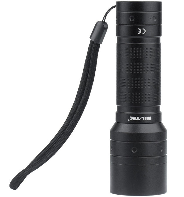 Тактичний Ліхтар 520 люмен, 4 режими роботи + чохол Mil-Tec від Sturm (15153400) Живлення 4хААА Нововолинськ - фото 2
