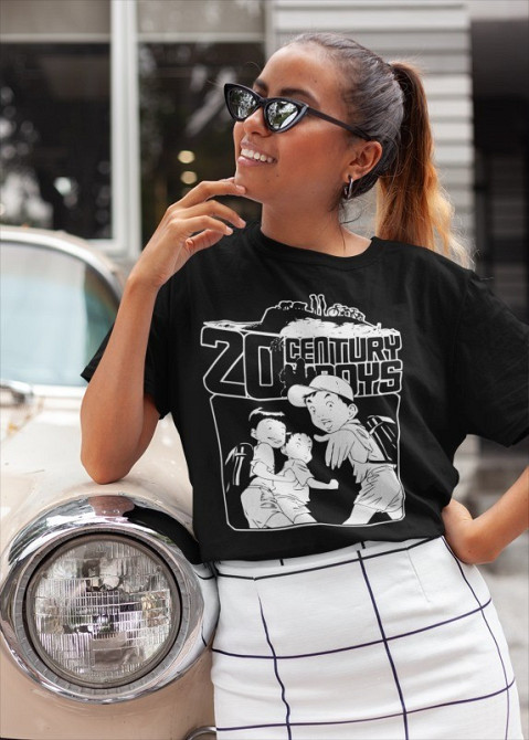 Футболка для хлопчика з аніме принтом Тх Кентурй Бойс Манга оверсайз (зріст від 165 до 180) Чорний AnimeJ0059m Дніпро - фото 3