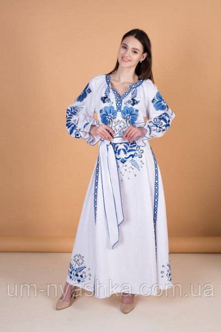 Жіноча вишита сукня на льоні Либідь Кривий Ріг - фото 1