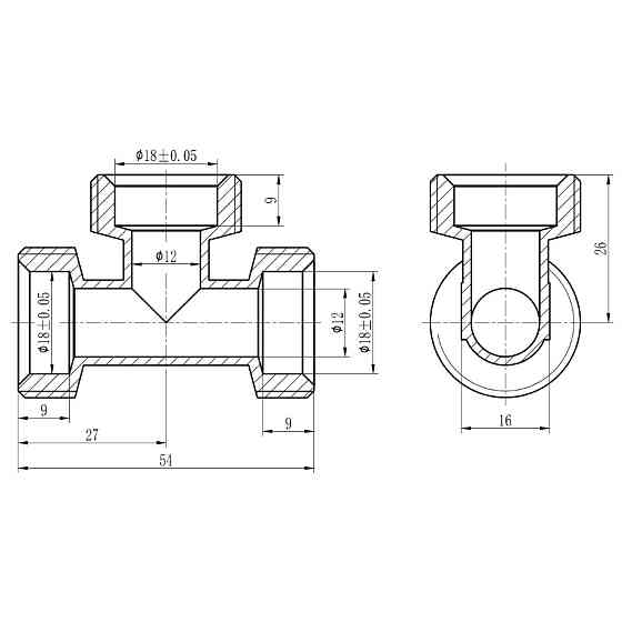 Трійник обтискний Thermo Alliance Forte 20 SF176W202020 Київ