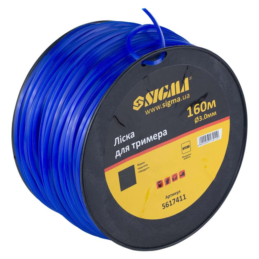 Волосінь для тримера квадрат Ø3.0 мм 160 м котушка SIGMA (5617411) Київ - фото 2