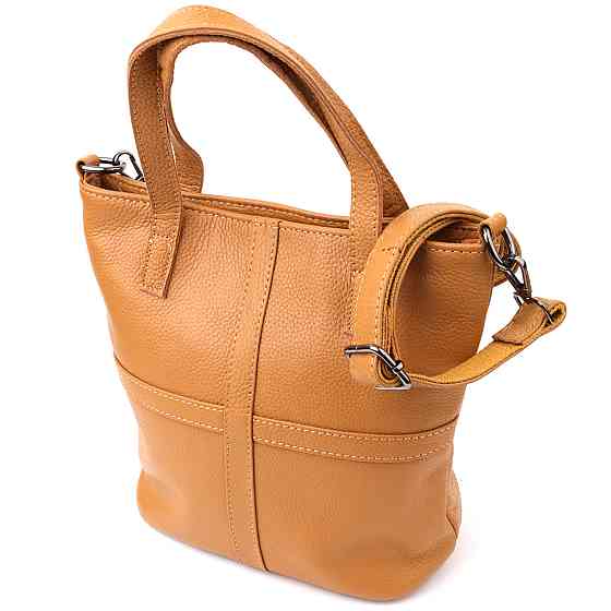 Стильная женская сумка из натуральной кожи Vintage 22994 Рыжий Киев