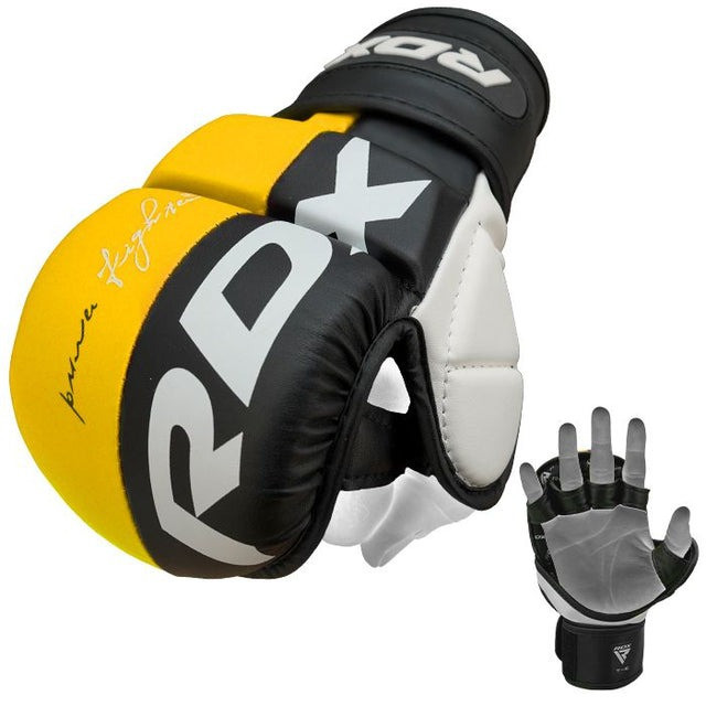 Рукавиці для ММА (Греплінгові рукавички) RDX T6 Plus Rex Yellow XL (капа в комплекті) Каменское - изображение 2