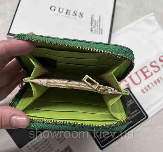 Жіночий маленький гаманець Guess (7594-1) green Київ