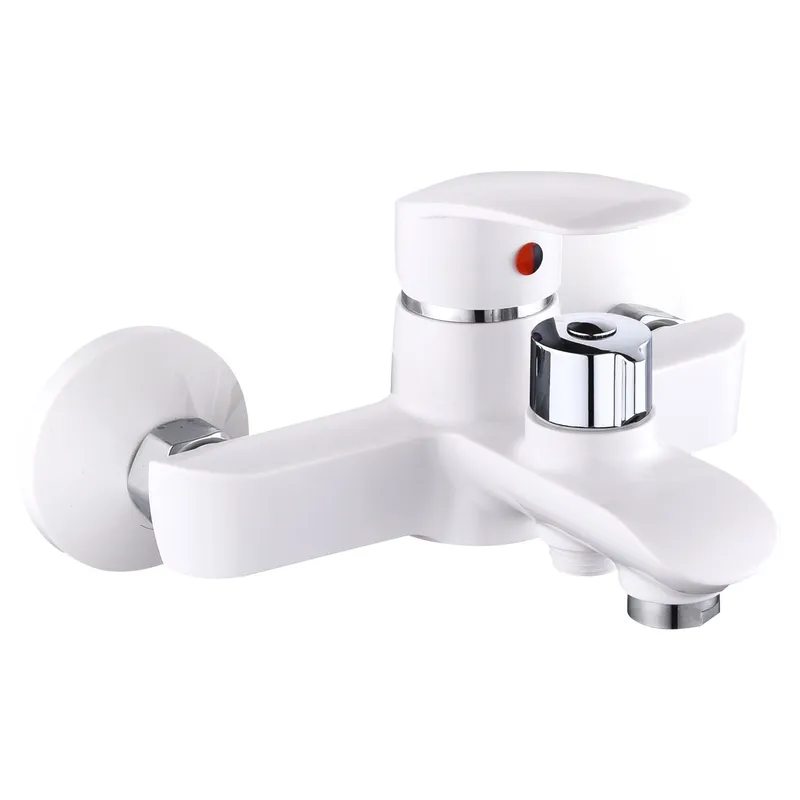 Змішувач для ванни Plamix Rodri-009 Euro Set White (з шлангом, лійкою та кронштейном) (PM0740)   ( 20005 ) Харьков - изображение 1