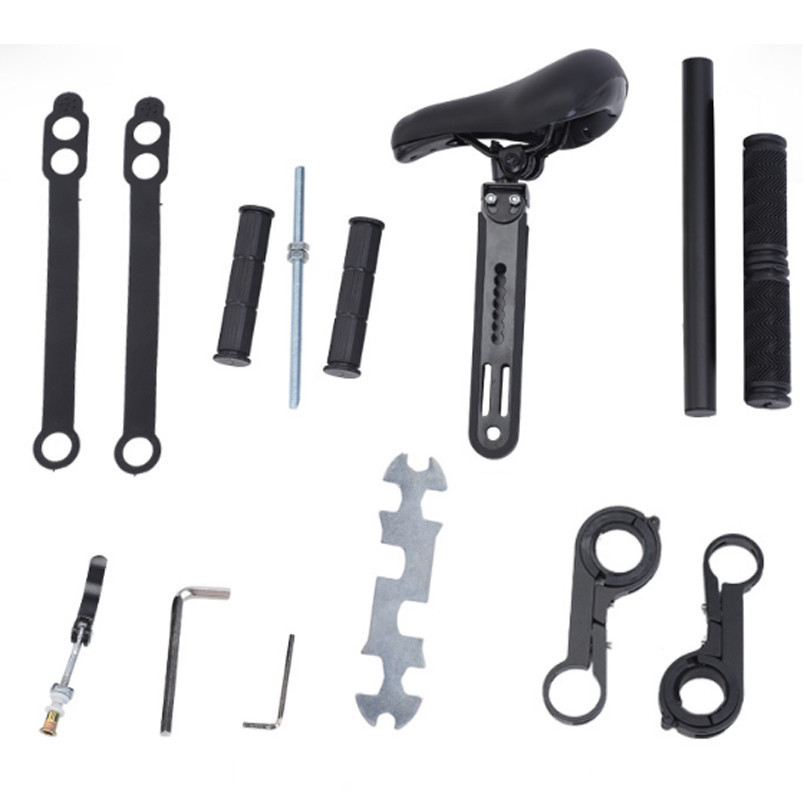 Велокресло детское сиденье для велосипеда с креплением на раму с ручками Feel Fit черное Бровары - изображение 7