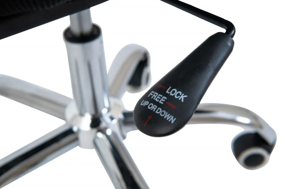 Офісне Крісло Керівника Richman Flush Сітка Хром М1 Tilt Чорний Київ - фото 6