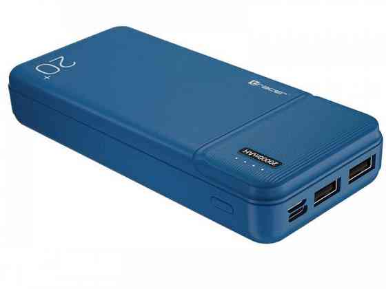 Зовнішній акумулятор Power bank Tracer 20000mAh 5V-2A 2USB + micro type-C Вінниця