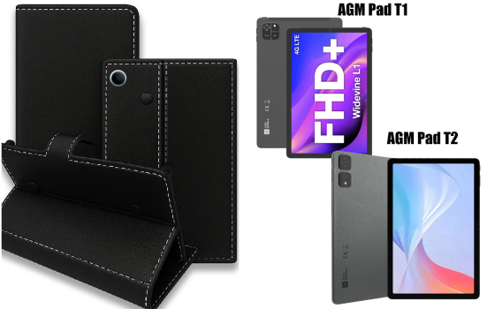 Книга-трансформер для планшета Agm Pad T1, Agm Pad T2, цвет Black Киев