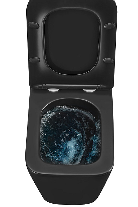 Унитаз подвесной Mixxus Premium QUADRO-0301-T3 BLACK 490х340х360mm, система смыва TORNADO 3.0 (MP6587) Киев - изображение 7